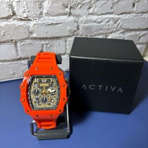 Activa 44.3 skeleton dial watch